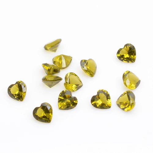 5 мм подвеска в виде сердца цвет темно зеленый подходит для плавающего медальона