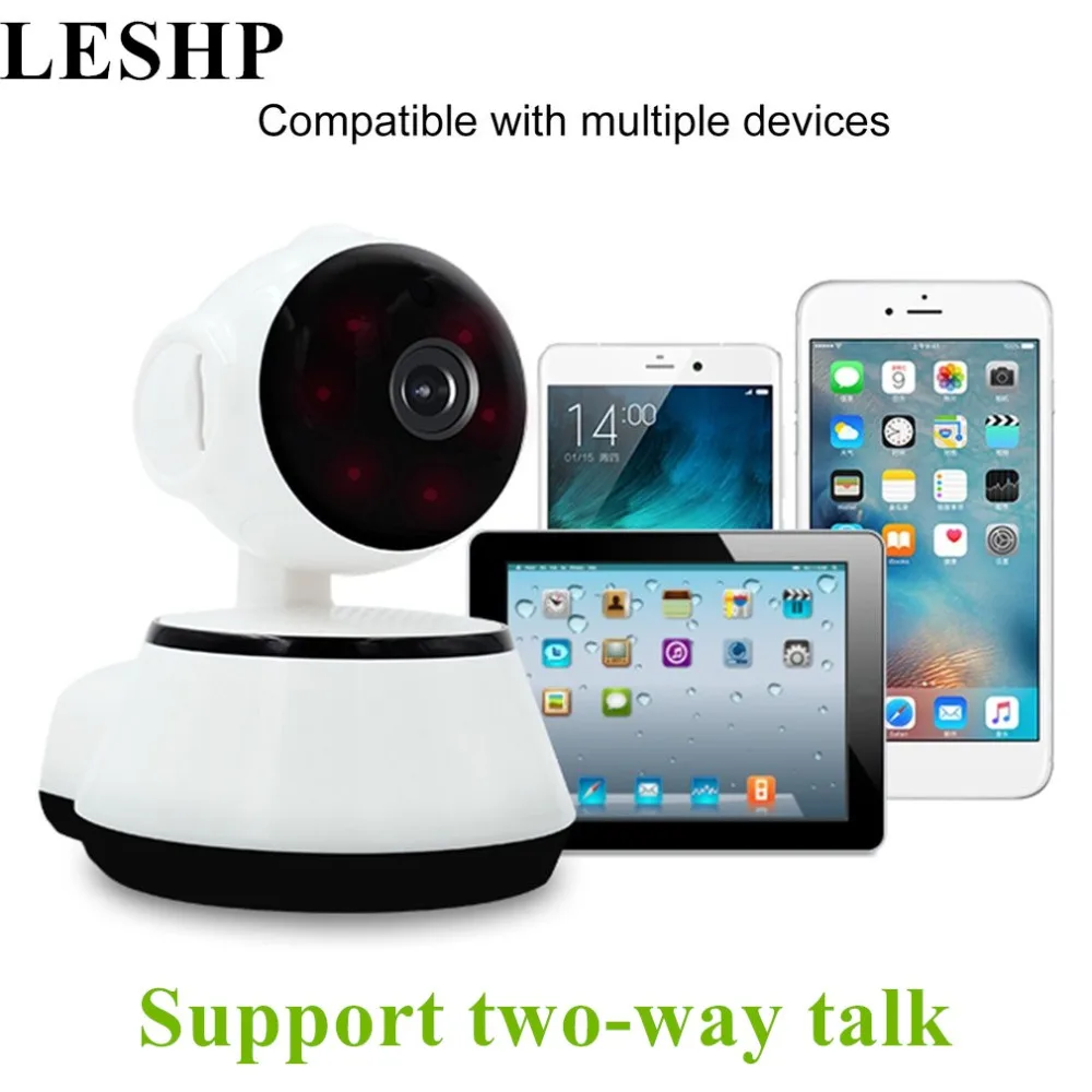 LESHP видеоняня мини IP камера 720P HD 3 6 мм Беспроводная умная WiFi детская Аудио запись