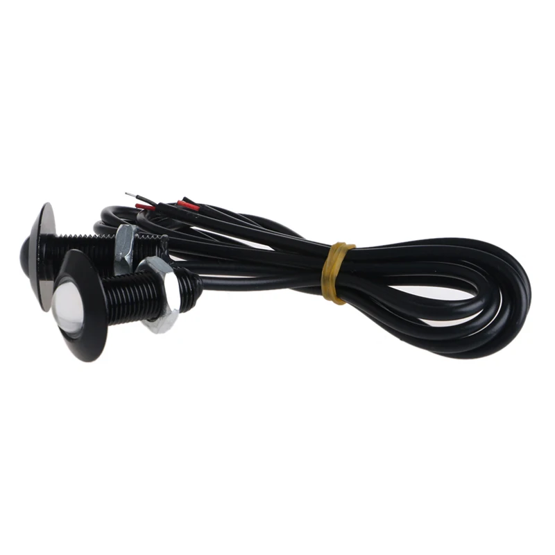 

1 Pair Ultra Thin 23mm 12V Car LED DRL Daytime Running Light Eagle Eye Lamp New Arrival