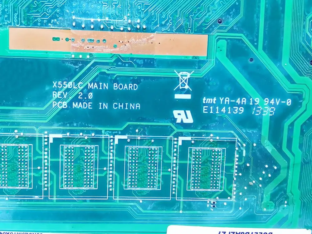 Оригинальная материнская плата для ноутбука ASUS X550LC модель I5-4200U GT720M 2 Гб REV 0