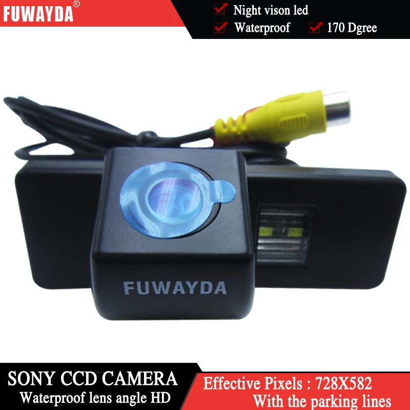 Автомобильное зеркало заднего вида FUWAYDA HD с ПЗС чипом изображение направляющей