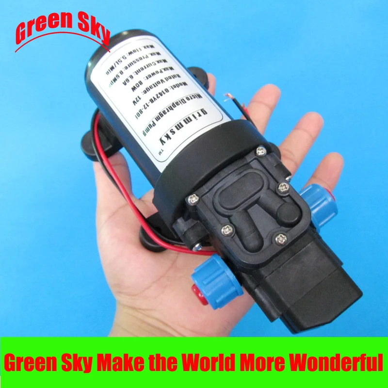 

130PSI 5.5l/min 24v dc 80w automatic pressure switch type with cooling fan priming diaphragm pump