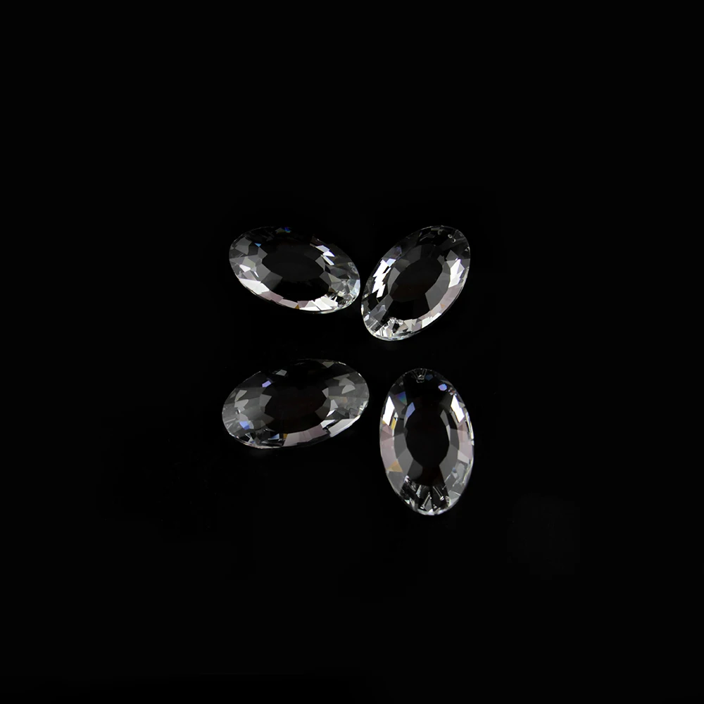 30pcs/Lot Free Shipping 38mm Crystal Faceted Earring Shape Pendant Chandelier For DIY Materials | Лампы и освещение