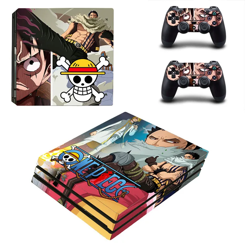 Аниме PS4 Pro стикер кожи s Play станция 4 Pro one piece Наклейка для sony Playstation 4 Pro консоль и два контроллера