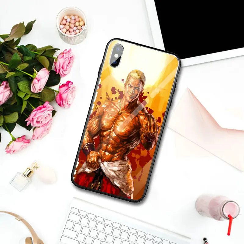 Geese Howard Fatal Fury Чехлы для мобильных телефонов из закаленного стекла iPhone 5 5S SE 8 7 6 6S Plus