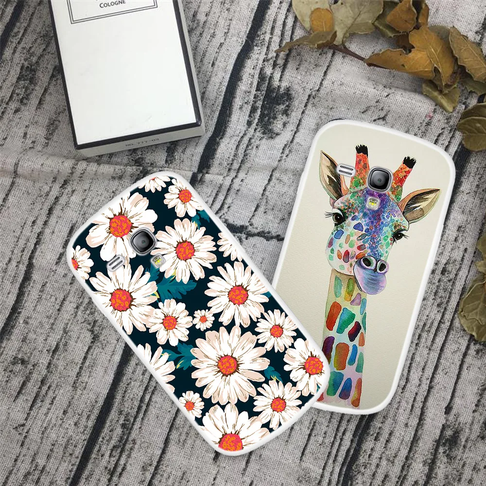 Чехол из ТПУ с мультяшным животным цветком для Samsung Galaxy S3 Mini чехол мягкий