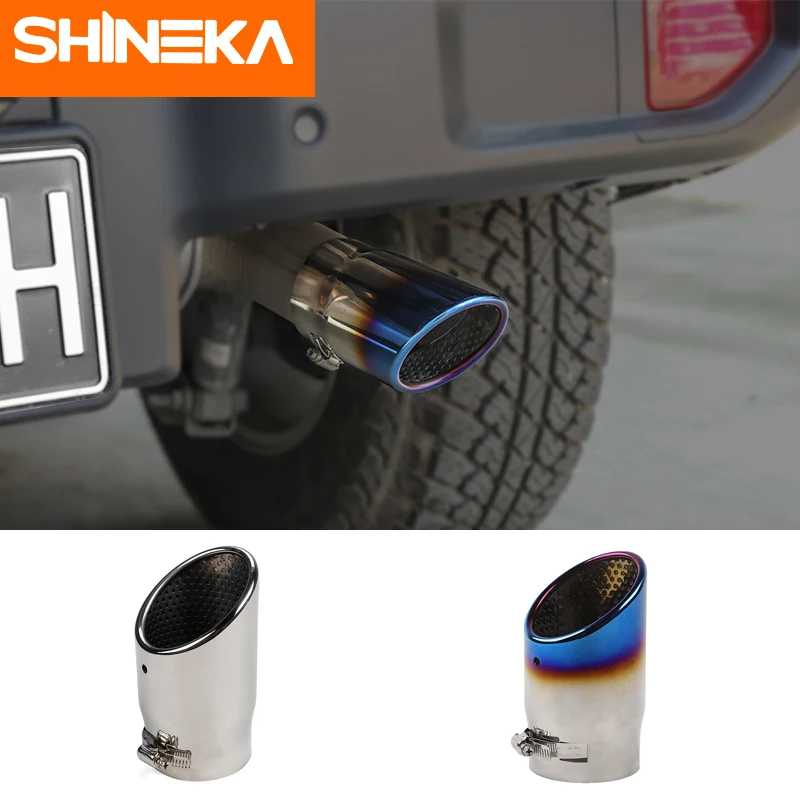 SHINEKA глушители для Jeep Wrangler JL задняя труба хромированная нержавеющая сталь
