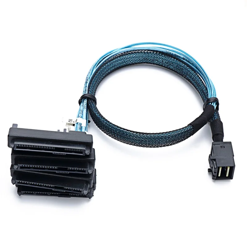 Мини SAS SFF-8643 хоста до 4 29pin SFF8482 + 15pin жесткий диск с разветвлением 6 Гбит/с сервер