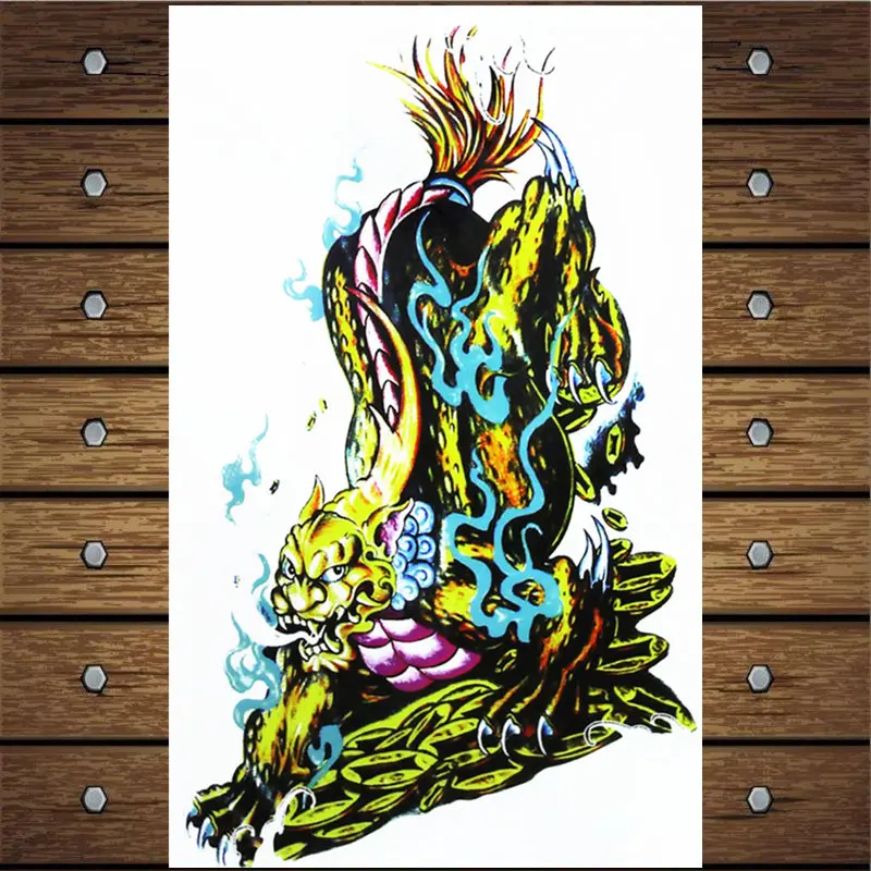 FGHGF животное божество шаблон творческая наклейка временная татуировка