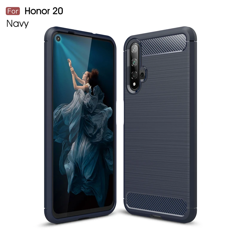 Чехол для Huawei Nova 5T мягкий силиконовый пыленепроницаемый противоударный чехол Honor