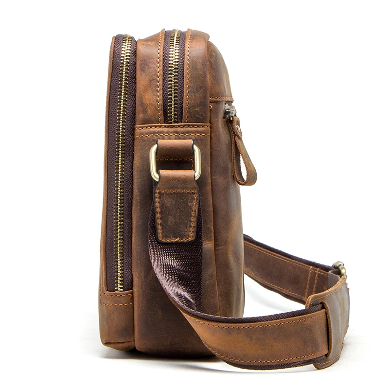 contacts 2022 new genuine leather mens messenger bag vintage shoulder bags for 7 9 ipad mini high quality male crossbody bag free global shipping