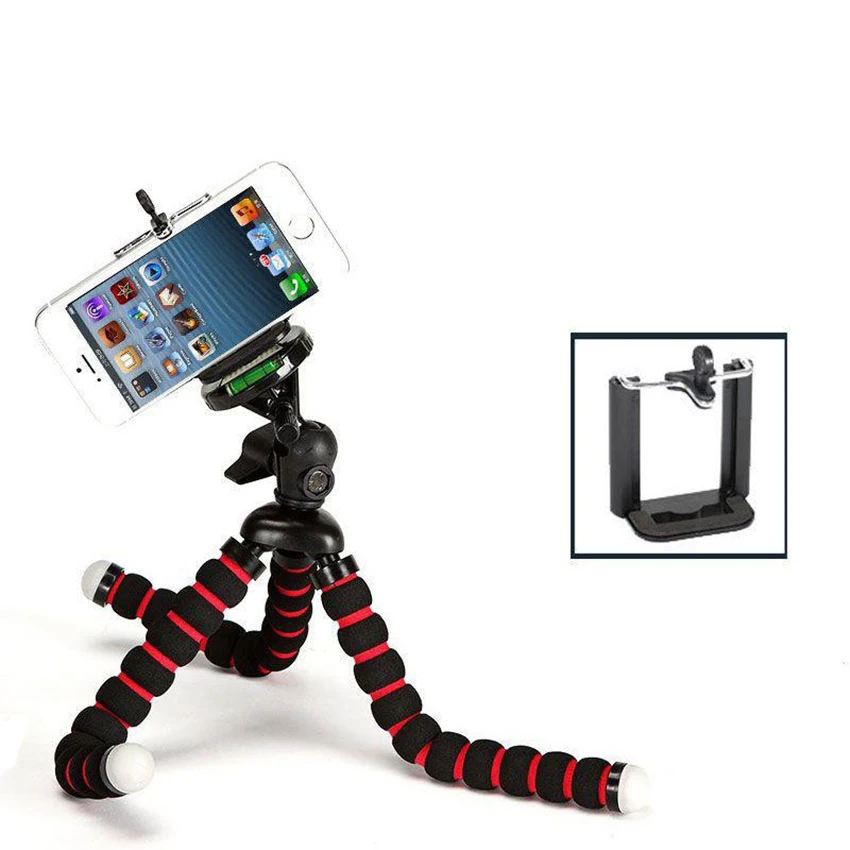 Гибкий мини штатив Осьминог с уровнем воздуха для камеры Gopro DLSR портативный