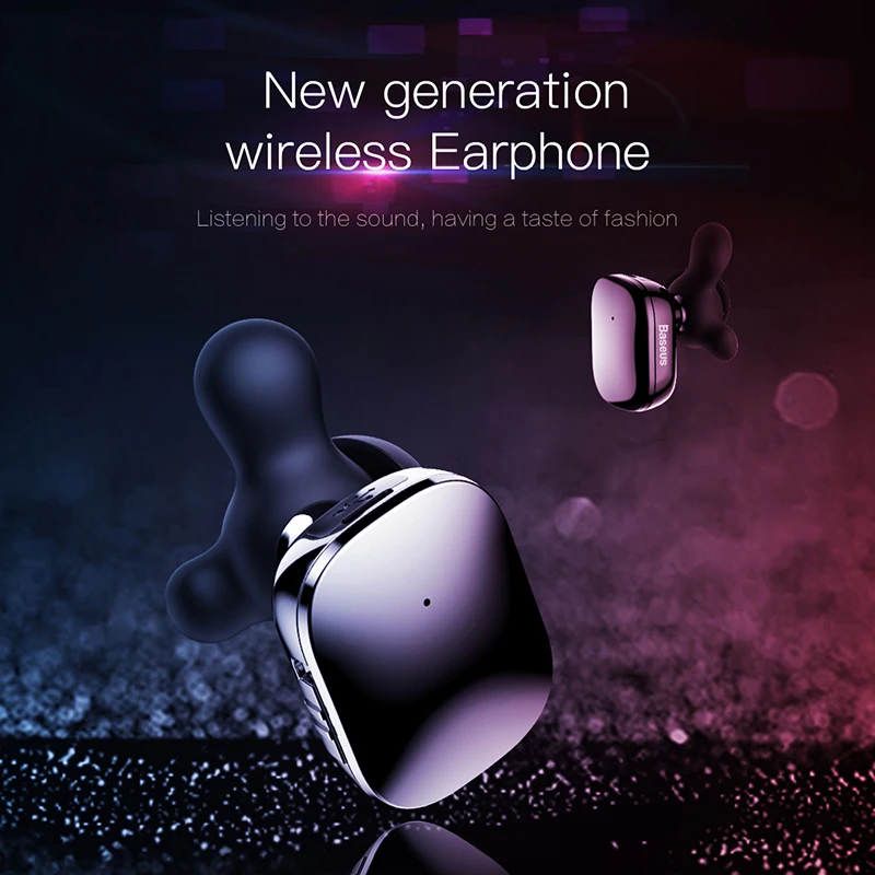 Беспроводные наушники Baseus Bluetooth стерео вкладыши гарнитура с микрофоном для iPhone