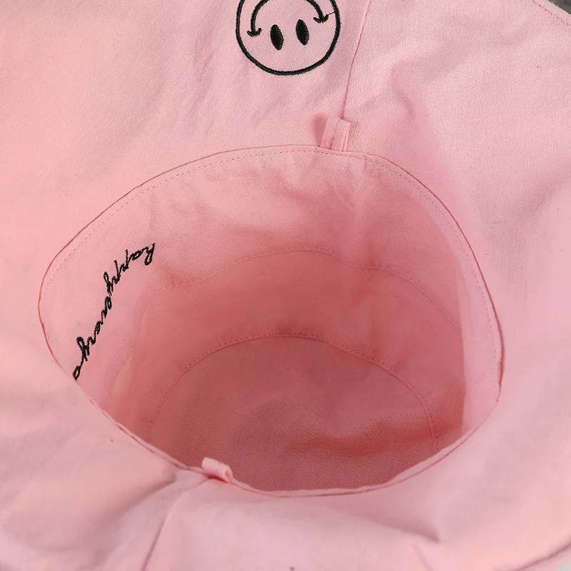 Улыбка лицо шаблон вышивка Складная широкополая шляпа Кепка с покрывалом