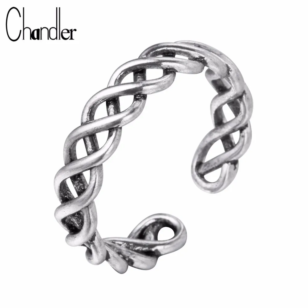 Чандлер новое покрытие Изящные Ювелирные изделия шпагат линия Кольца готический