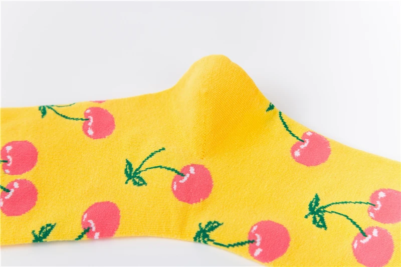 Мода sockmark скейтборд Chaussette Homme мода Фрукты Ананас черешня мужские носки Европейский США хип-хоп улица Crew забавные носки