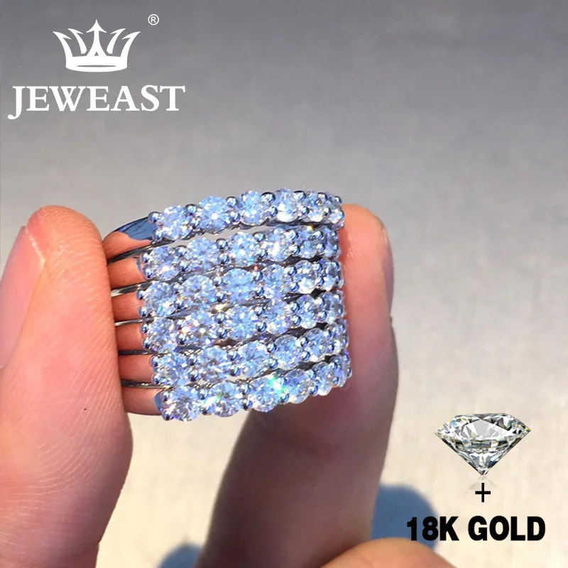 Кольцо из чистого золота 18 К с натуральным бриллиантом красивые драгоценные