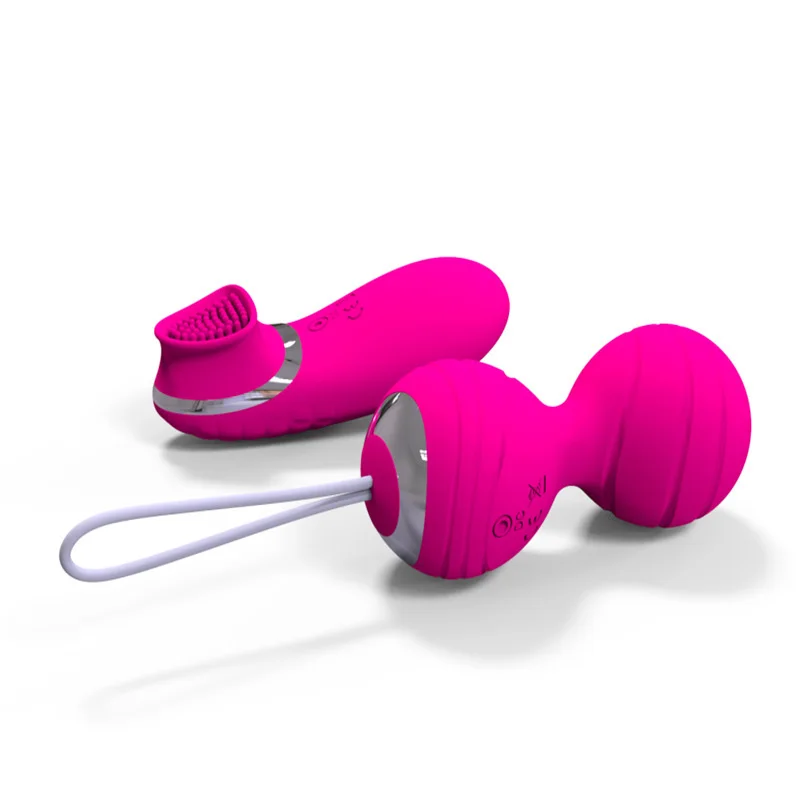 Кегелевые шарики для орального секса лижущие Вибраторы с дистанционным