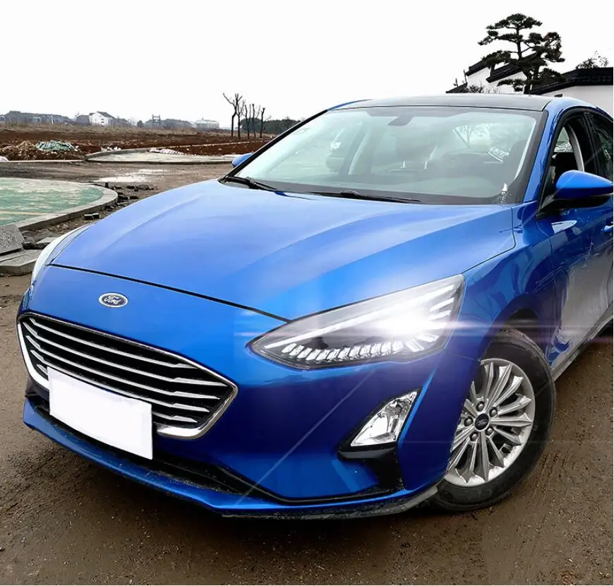 2 шт. Автомобильная бамперная фара для Головной фонарь с фокусом~ 2020y автомобильные аксессуары светодиодный DRL головной свет для фокусировки противотуманных фар