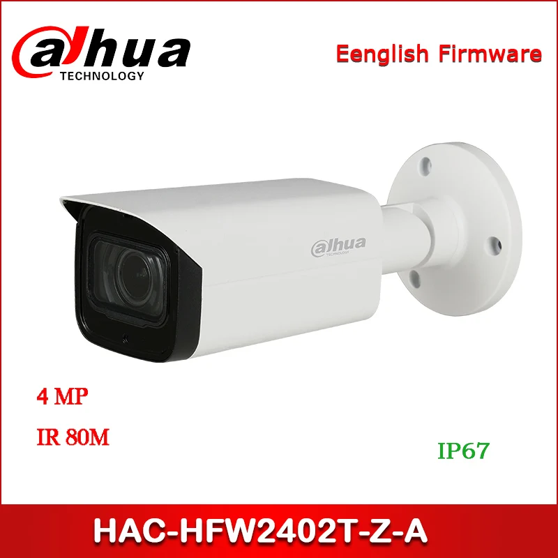Dahua HAC HFW2402T Z A 4 МП Starlight + HDCVI IR Bullet камера 3 7 11 мм Моторизованный объектив Встроенный