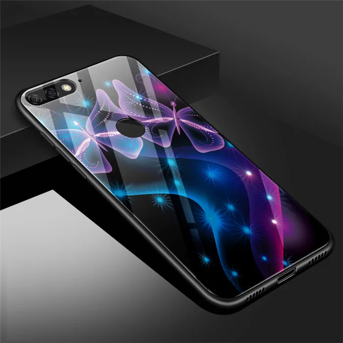 5 Honor 7A Pro H для huawei Honor 7A Pro Чехол Honor 7 A Pro закаленное стекло задняя крышка Жесткий чехол для huawei Honor 7A Pro Чехол с животным мягким бампером - Цвет: 5 Honor 7A Pro