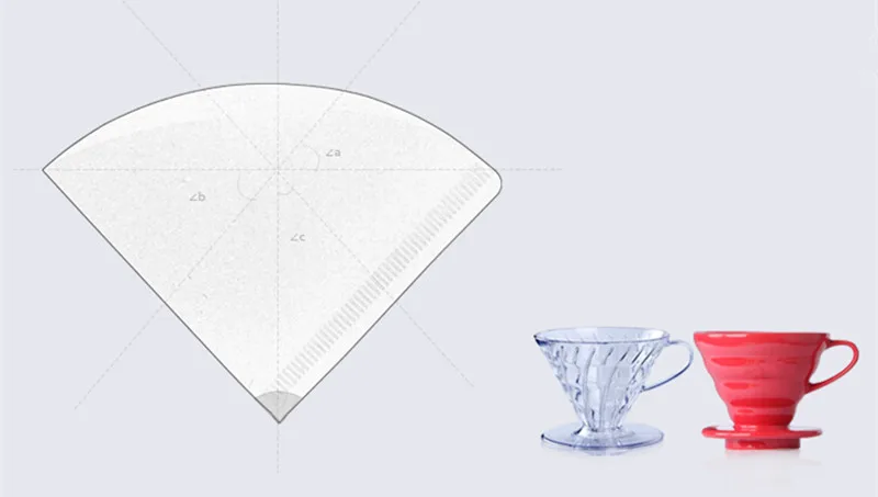 Япония Импорт Hario V60 фильтр для кофе 01 02 графа Кофе натуральный бумажный фильтры для 4 стаканов для бариста VCF-01-100 капающая бумага