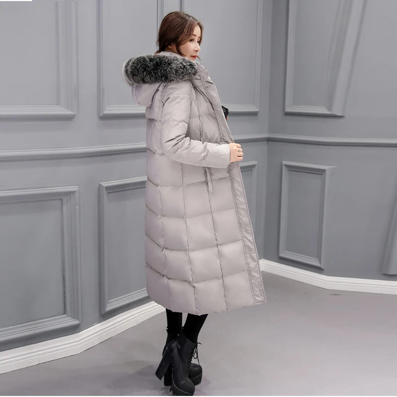 Новинка 2017 стеганая женская зимняя куртка пуховое хлопковое пальто длинная