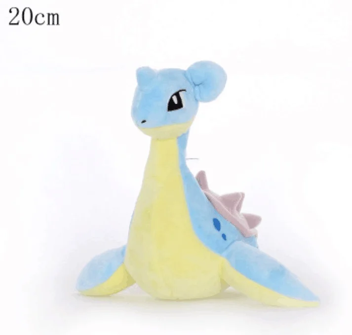 Lapras 20cm Сыщик Пикачу Psyduck Bulbasaur Mewtwo плюшевый Чаризард игрушки для детей подарок милый коготь машина кукла мягкая чучела фильм - Цвет: Lapras 20cm