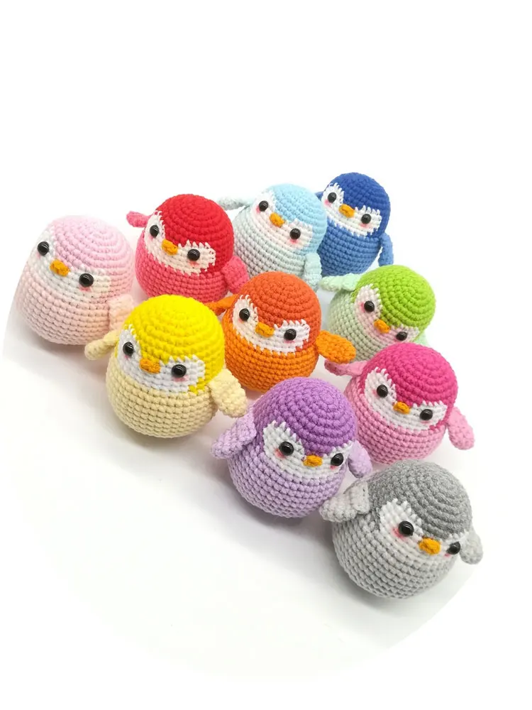 6*6 см маленький пингвин ручной вязки шерстяная кукла кулон крючком Amigurumi Baby