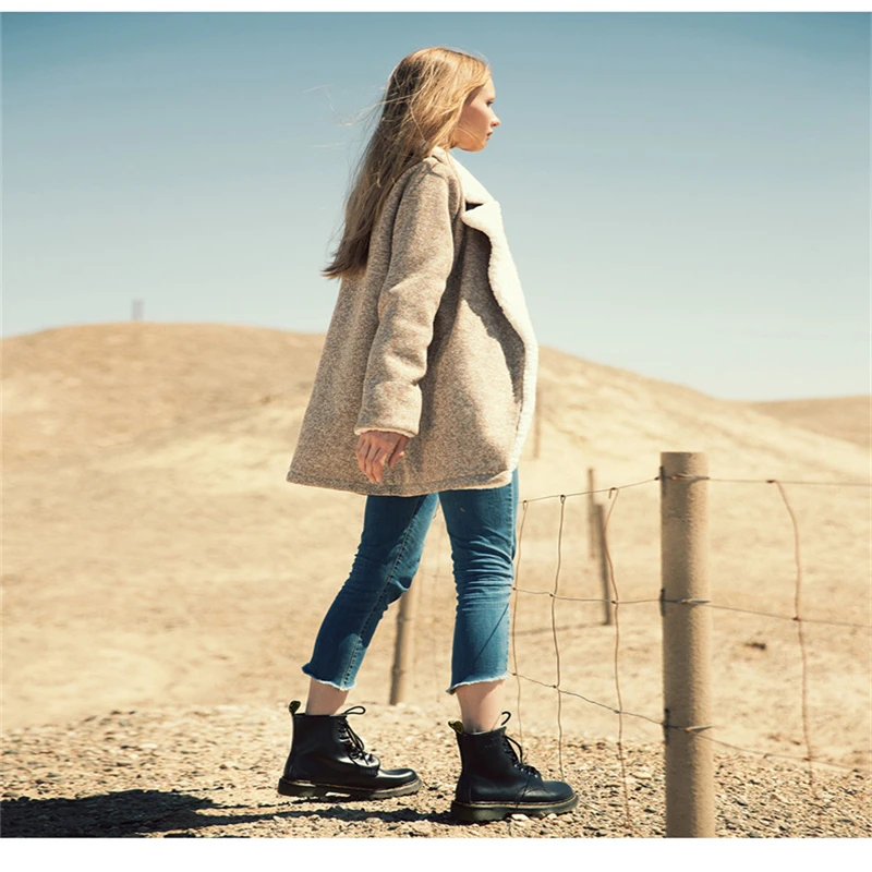 Женские ботинки doc martins коллекция 2018 года британский стиль Dr Martins винтажные