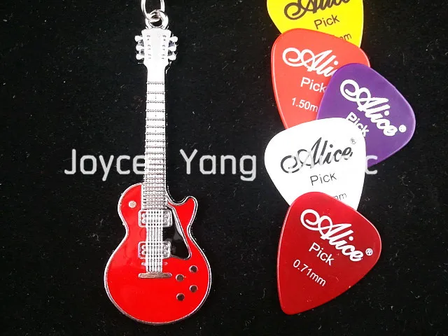 LP электрогитара стиль брелок (6 видов цветов) + 30 шт. акустическая электрическая