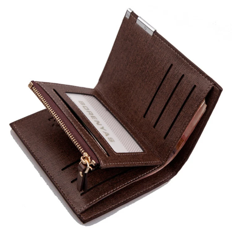 Модные мужские бумажники дизайнерские квадратные кошельки с узором в клетку 3