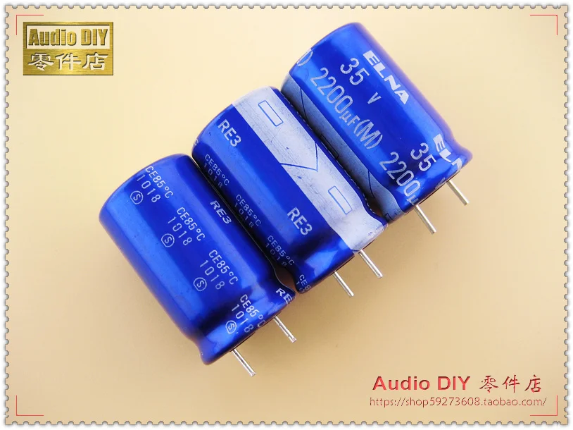 Электролитический конденсатор ELNA blue robe RE3 серия 2200 мкФ/35V 10 шт./30 шт. 2019|electrolytic