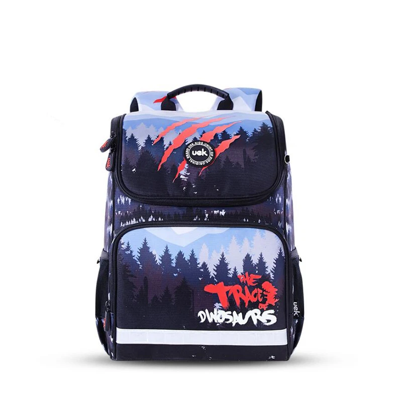 

2019 Casual Style Children School Bag Orthopedic Kids Backpack For Teenage Boys Waterproof Nylon SchoolBag With Reflective Strip