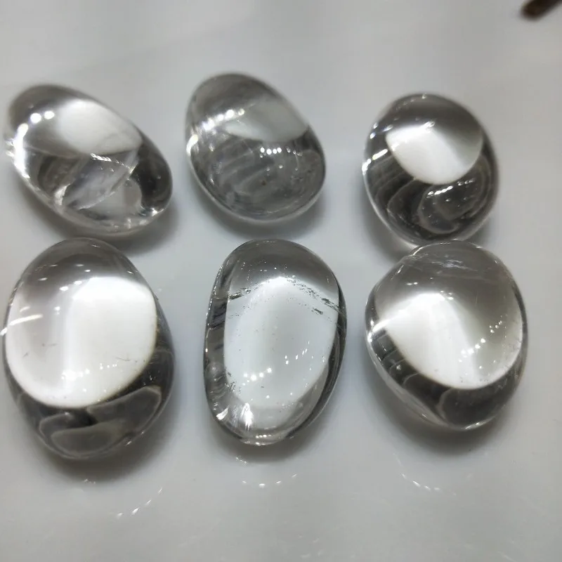 6pcs natural clear quartz crystal Gravel stones crystals specimen reiki healing Rock minerals fish tank home Decoration 30-40mm | Дом и сад