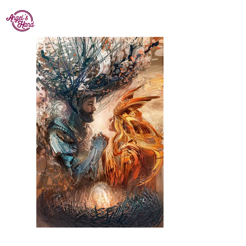 ANGEL'S HAND android jones visionary art 3d diy Алмазная Вышивка картина украшение дома Настенная