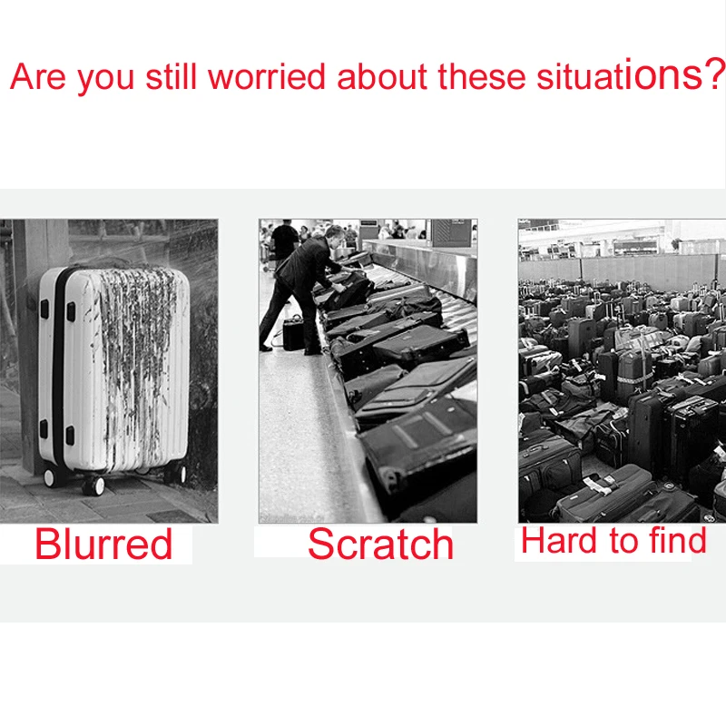 Универсальный водонепроницаемый прозрачный защитный чехол для чемодана