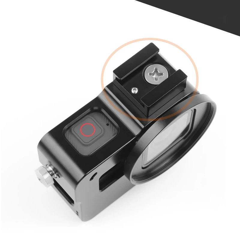 CNC алюминиевый сплав защитный чехол для GoPro HERO 5 6 7 черная камера крепление-сетка с