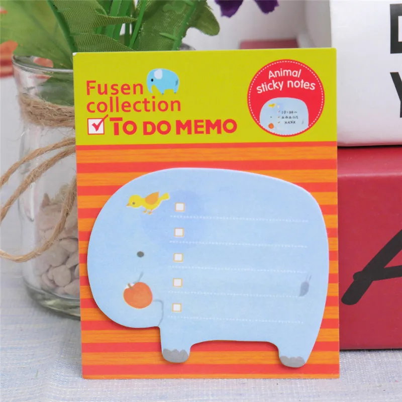 Милые канцелярские товары серии животных милые бумажные блокноты наклейки