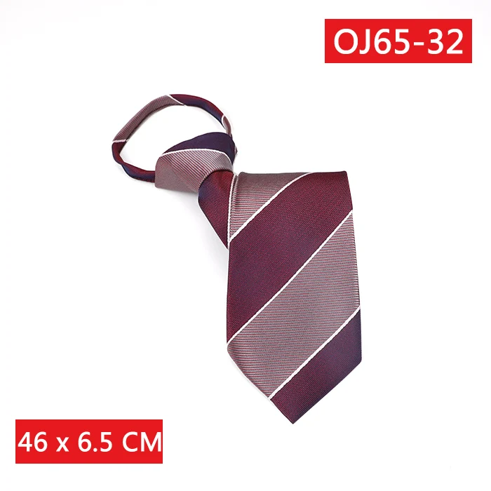 OJ65-32 YISHLINE мужские галстуки на молнии 2,56 дюймов с мультяшными буквами в полоску модный легкий галстук для свадебной вечеринки - Цвет: OJ65-32
