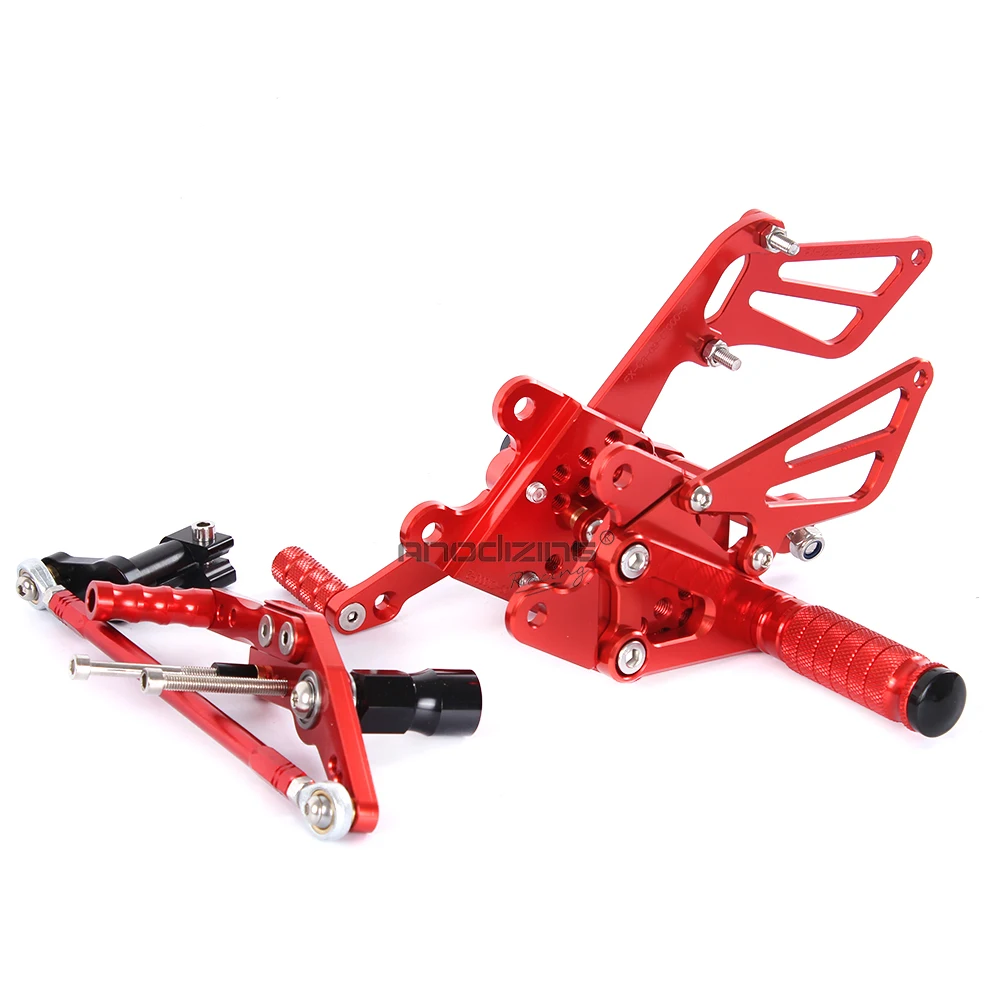 Полный CNC алюминиевый мотоцикл Регулируемый Rearsets задние наборы подножки для HONDA