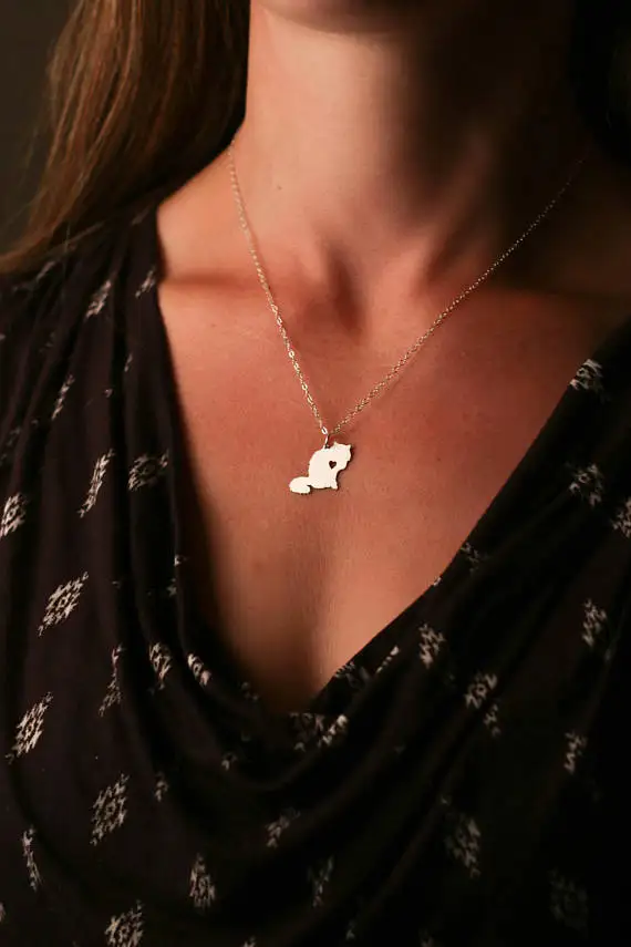 Новый персидский кулон для кошки любые слова могут быть настроены на подарок