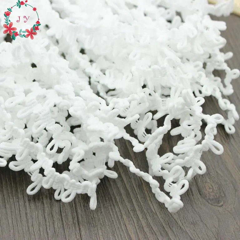 30 ярдов белая черная эластичная петля для невесты (ширина 1 3 см Размер петли 0 7 см)