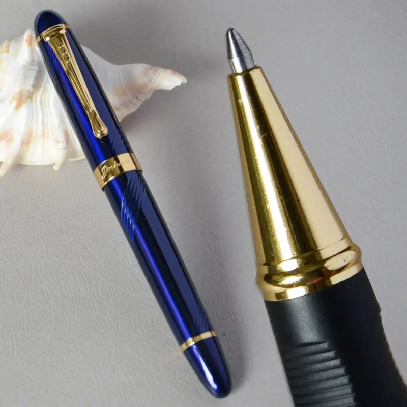 pen as picture show JINHAO X450 серый мрамор и золотой РОЛИК ручка Фиолетовый Синий Розовый Красный коралл белый зеленый черный 21 цветов для выбора JINHAO 450 - Цвет: pen as picture show