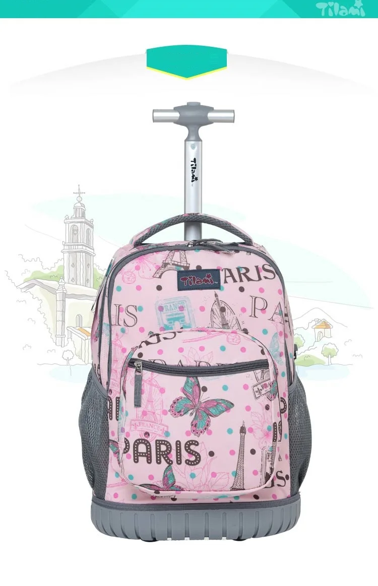 Детские школьные ранцы с колесами чемодан на колесах из АБС пластика детский