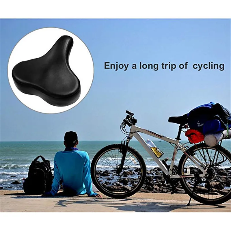 Большое Велосипедное Сиденье широкое велосипедное седло для улицы стационарное