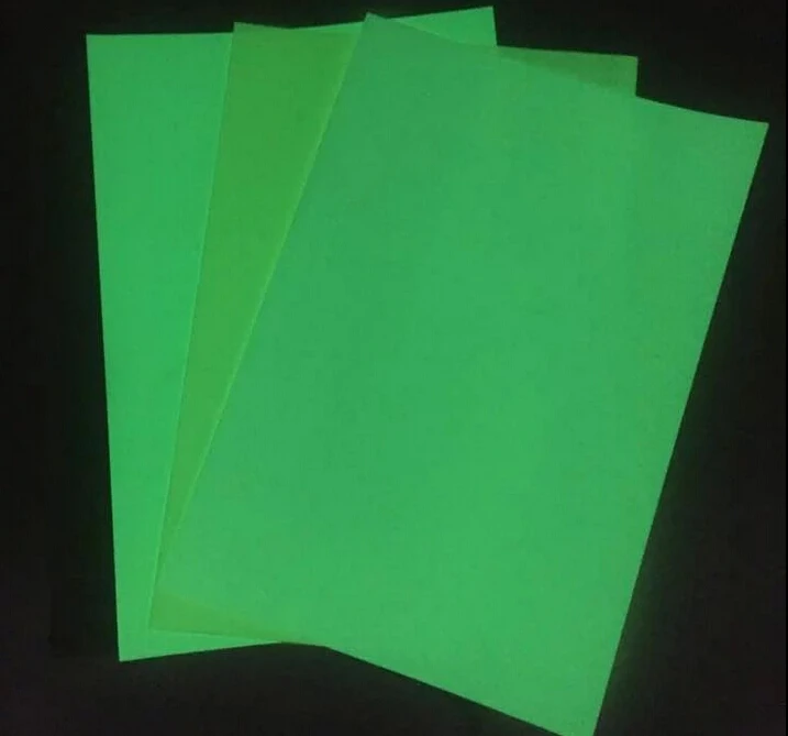 

Sample Test Pack 2PCS A4 light green color luminous label for laser printer DIY carving noctilucous film