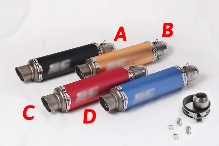 51 мм Универсальный мотоциклетный глушитель выхлопной трубы гонки Escape SC мото для