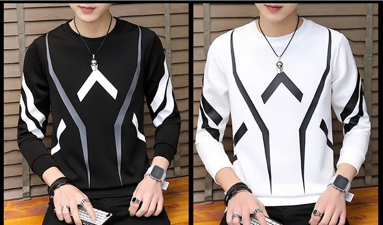 Модные мужские свитшоты в стиле ретро 26 моделей черные пуловеры новинка 2022 -