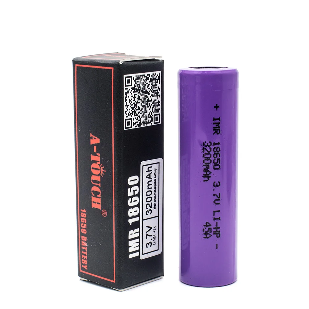 Электронная сигарета 18650 батарея A touch IMR 3200mAh 3 7 V 45A Li Battery для Vape Box Mod 2 ⑤